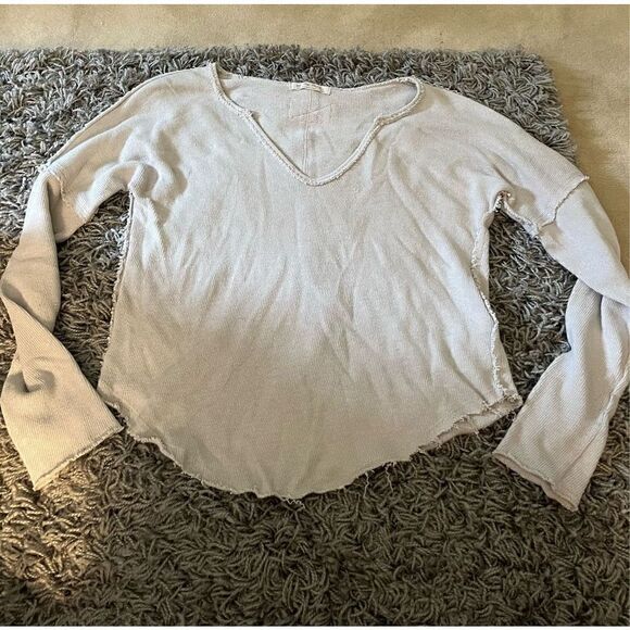 FREE PEOPLE ‘We the Free’ Thermal Long Sleeve Top - Picture 1 of 5